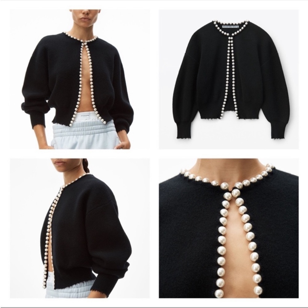 EUC ALEXANDER WANG pearl cardigan S $695
